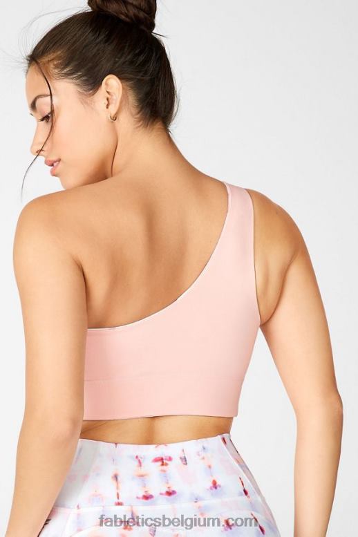 zwaaien/guave vrouwen Harlow omkeerbare sportbeha met één schouder Fabletics LH20J1679