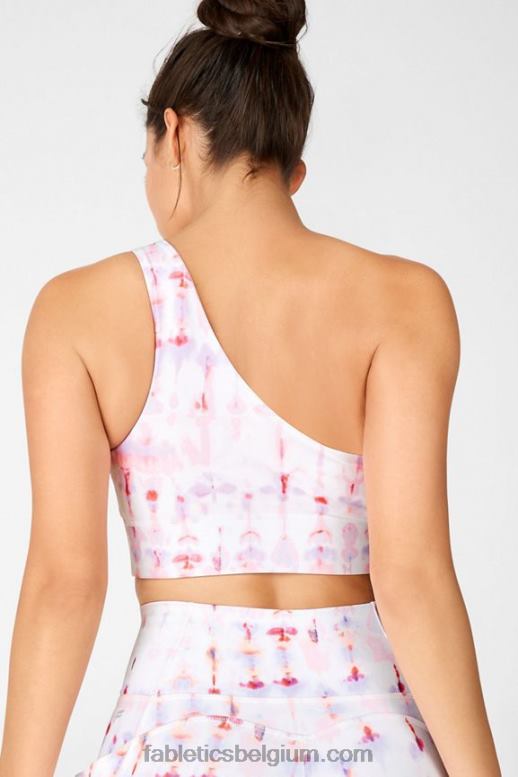 zwaaien/guave vrouwen Harlow omkeerbare sportbeha met één schouder Fabletics LH20J1679