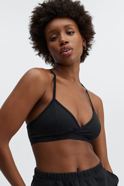 zwart vrouwen live-in racerback bralette Fabletics LH20J1558