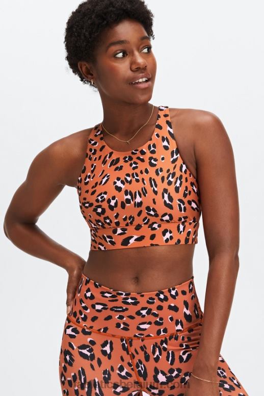 gebrand oker golvende leo vrouwen niet stuiterende sportbeha 92 Fabletics LH20J1349