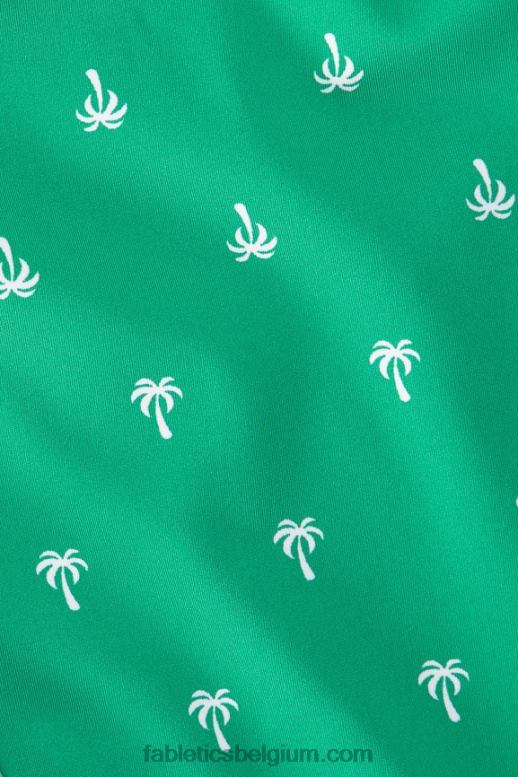 geluksgroene palm/klassiek wit vrouwen trinity high impact sportbeha 96 Fabletics LH20J1367