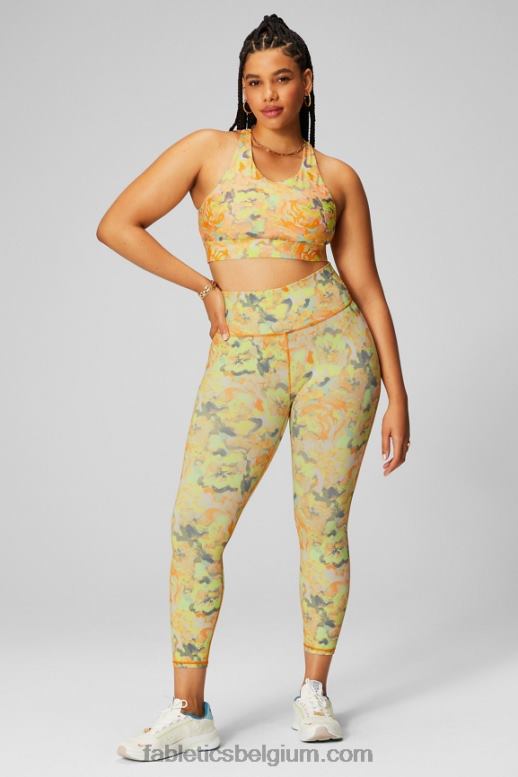 geschilderde goudsbloem vrouwen niet stuiterende sportbeha 89 Fabletics LH20J1334