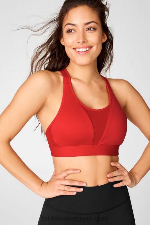 kaki vrouwen zoe high impact sportbeha iv Fabletics LH20J1445
