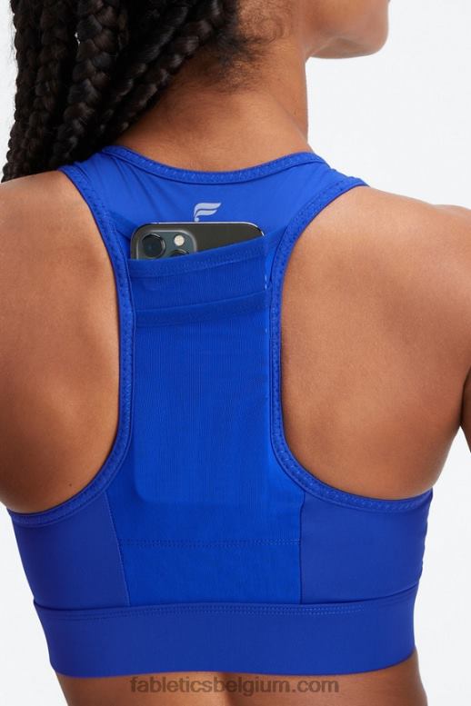 klassiek blauw vrouwen trinity high impact sportbeha 96 Fabletics LH20J1371