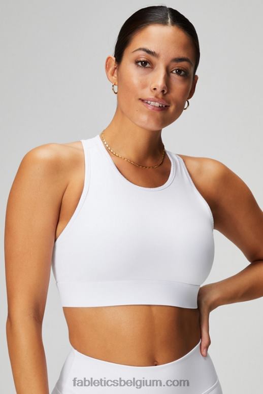 klassiek wit vrouwen trinity high impact sportbeha 98 Fabletics LH20J1381