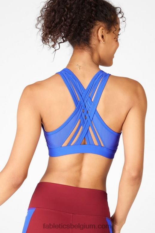 lapis vrouwen faye sportbeha met hoge impact Fabletics LH20J1391