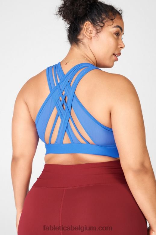 lapis vrouwen faye sportbeha met hoge impact Fabletics LH20J1392