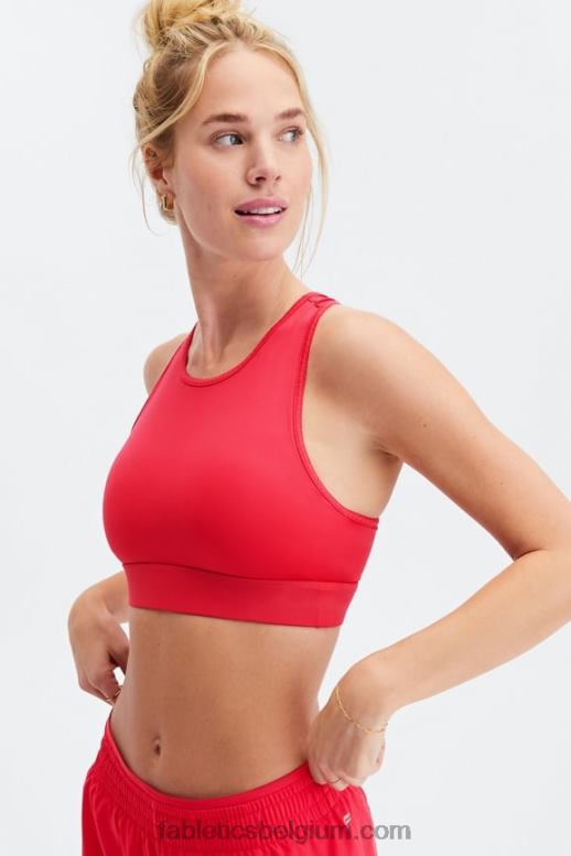 lippenstift rood vrouwen trinity high impact sportbeha 97 Fabletics LH20J1376