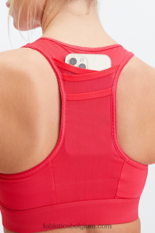 lippenstift rood vrouwen trinity high impact sportbeha 97 Fabletics LH20J1376