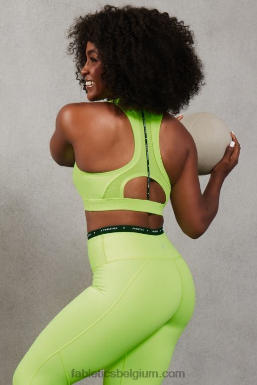 markeerstift vrouwen belle high-impact sportbeha met racerback Fabletics LH20J1395