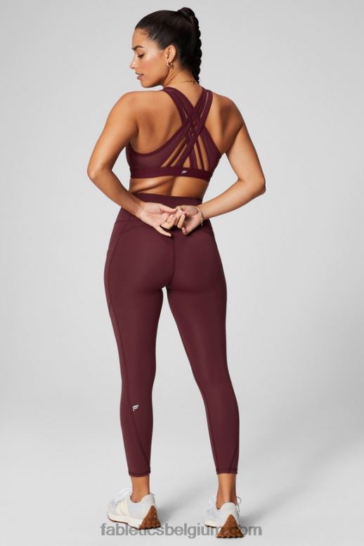 merlot vrouwen faye sportbeha met hoge impact Fabletics LH20J1388