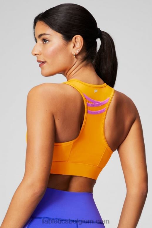 middagzon/roze ontsnapping/afbeelding vrouwen trinity high impact sportbeha 95 Fabletics LH20J1364