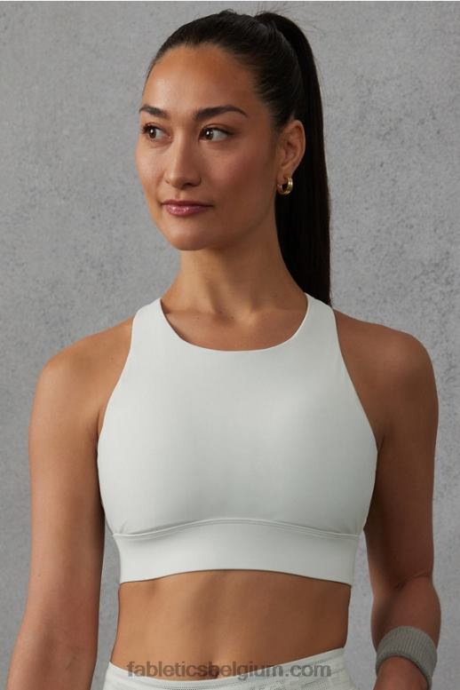 mintgrijs vrouwen niet stuiterende sportbeha 89 Fabletics LH20J1332