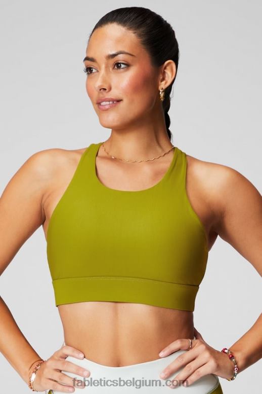 olijfgaard vrouwen no-bounce sportbeha 88 Fabletics LH20J1331