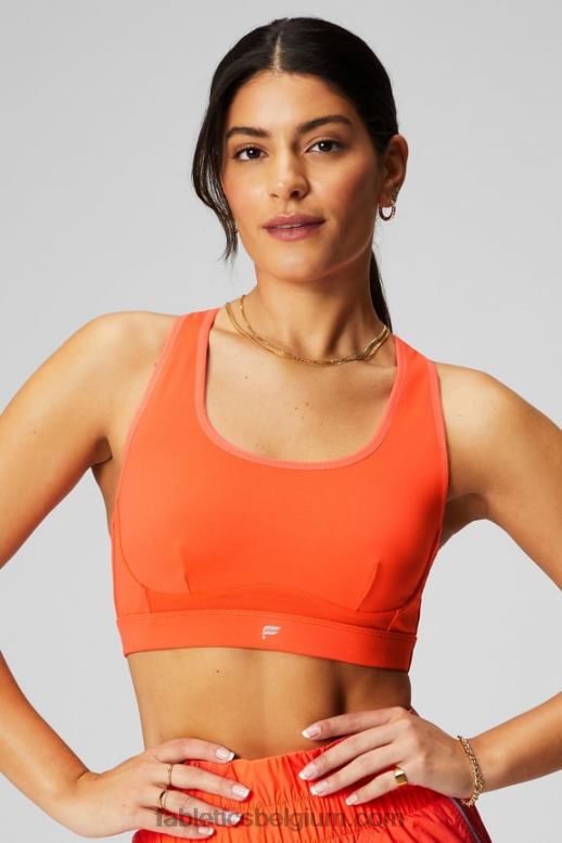 passie sinaasappel vrouwen belle racerback sportbeha met hoge impact Fabletics LH20J1394