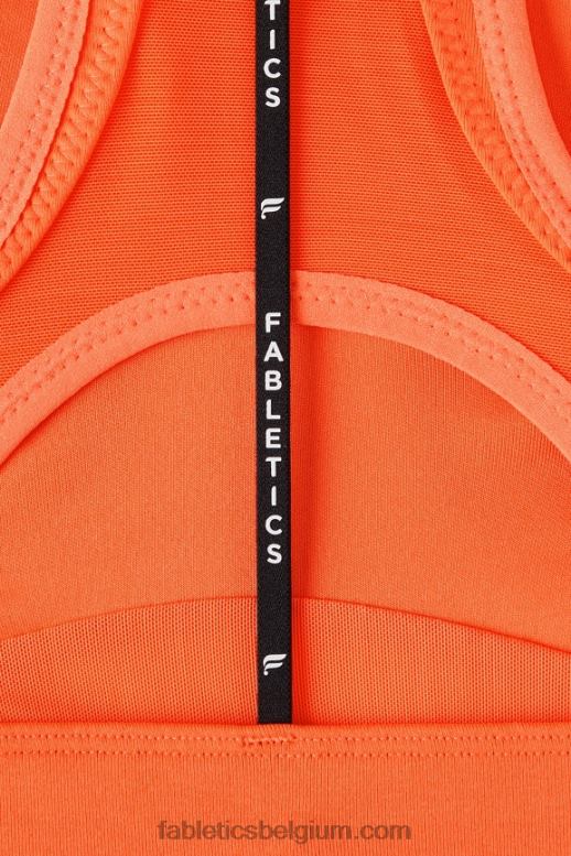 passie sinaasappel vrouwen belle racerback sportbeha met hoge impact Fabletics LH20J1394