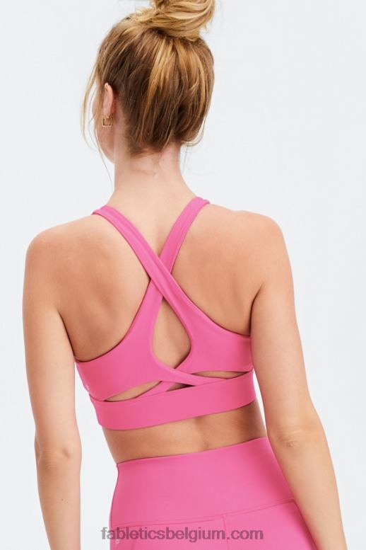pluche roze vrouwen niet stuiterende sportbeha 93 Fabletics LH20J1354