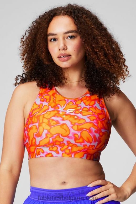roze ontsnapping zomergekte/middagzon/afbeelding vrouwen trinity high impact sportbeha 95 Fabletics LH20J1363