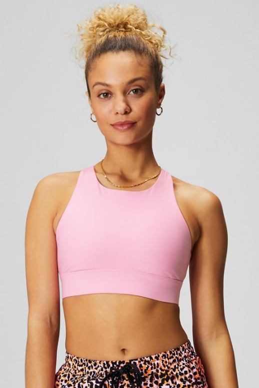 roze papaver vrouwen niet stuiterende sportbeha 89 Fabletics LH20J1335
