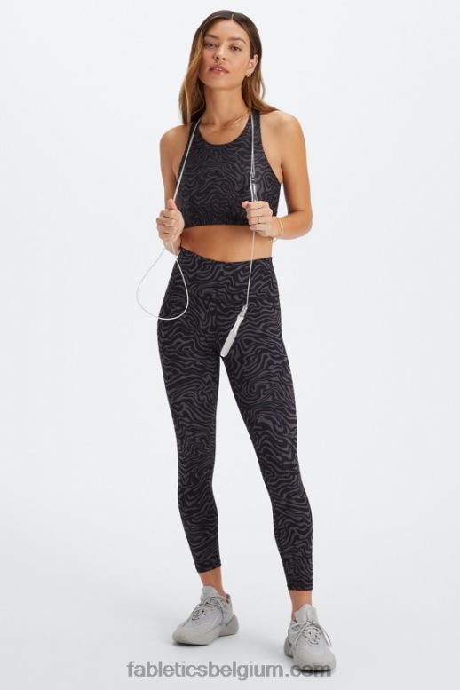 tin gemarmerde zebra vrouwen no-bounce sportbeha 90 Fabletics LH20J1339