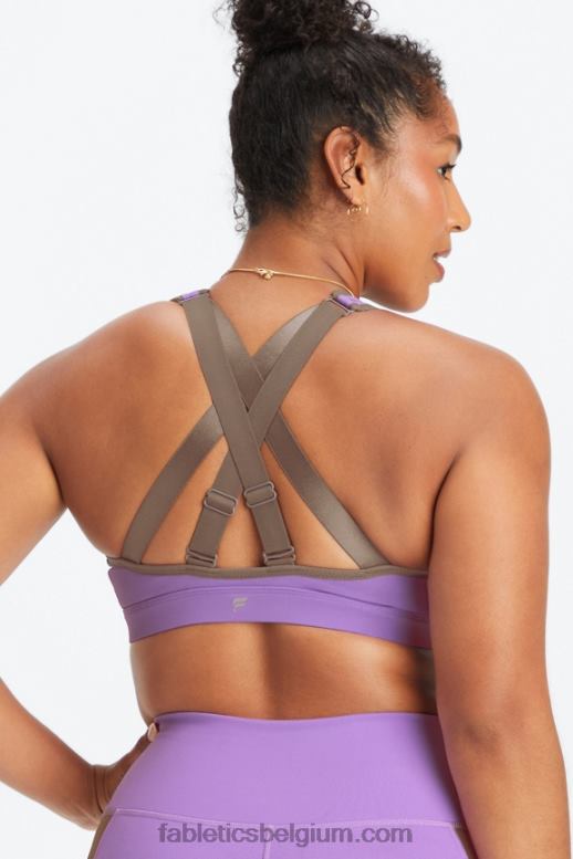ultraviolet/wilgenschors vrouwen belle high impact sportbeha Fabletics LH20J1399