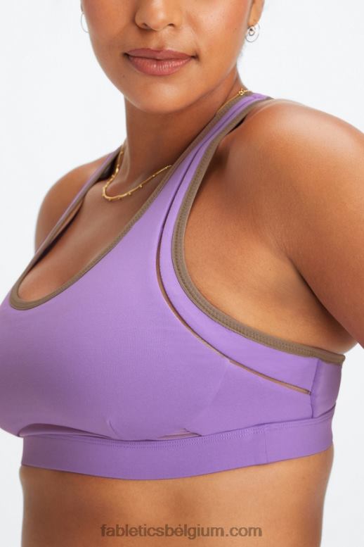 ultraviolet/wilgenschors vrouwen belle high impact sportbeha Fabletics LH20J1399