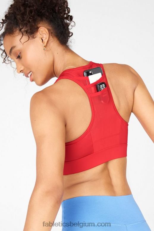 vermiljoen vrouwen trinity high impact sportbeha 98 Fabletics LH20J1380