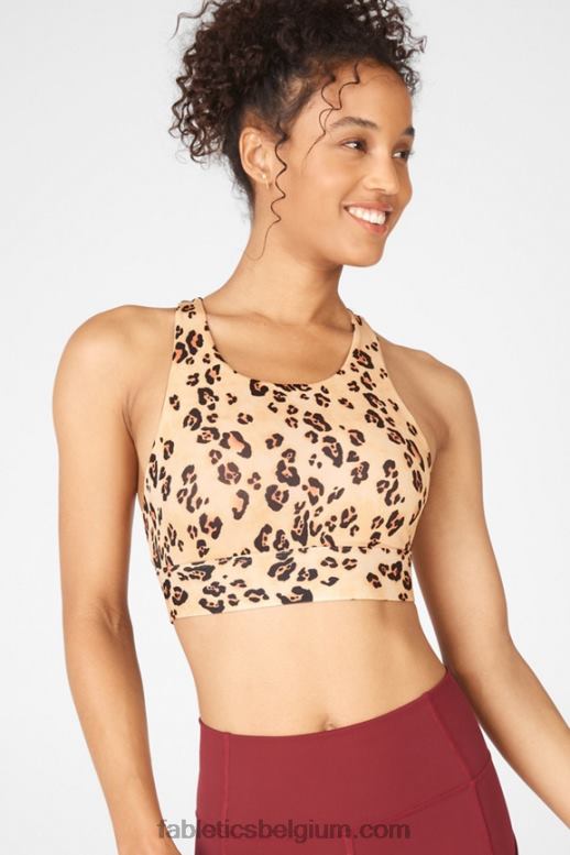 woestijn luipaard vrouwen niet stuiterende sportbeha 94 Fabletics LH20J1358
