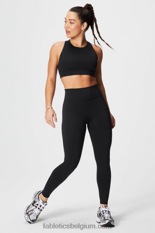 zwart / golvend jachtluipaard vrouwen trinity high impact sportbeha 96 Fabletics LH20J1369