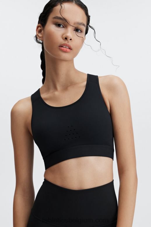 zwart vrouwen Elsie sportbeha met hoge impact Fabletics LH20J1418