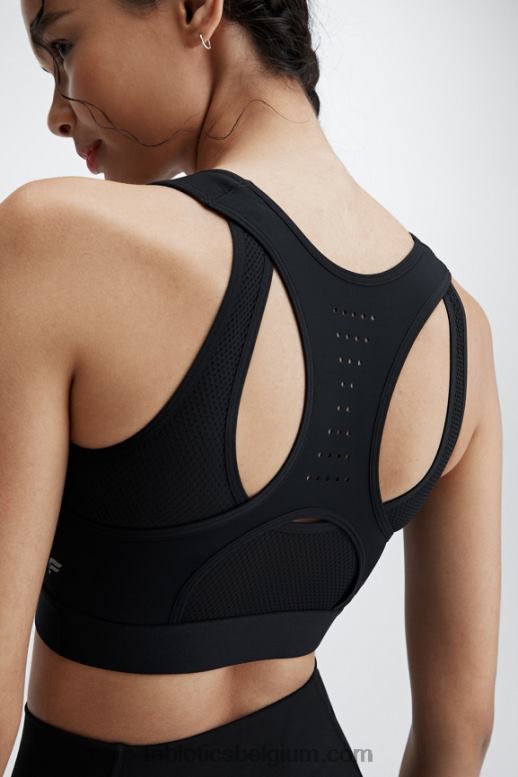 zwart vrouwen Elsie sportbeha met hoge impact Fabletics LH20J1418