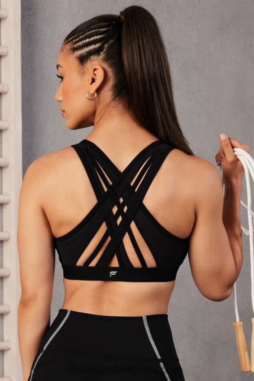 zwart vrouwen faye sportbeha met hoge impact Fabletics LH20J1385