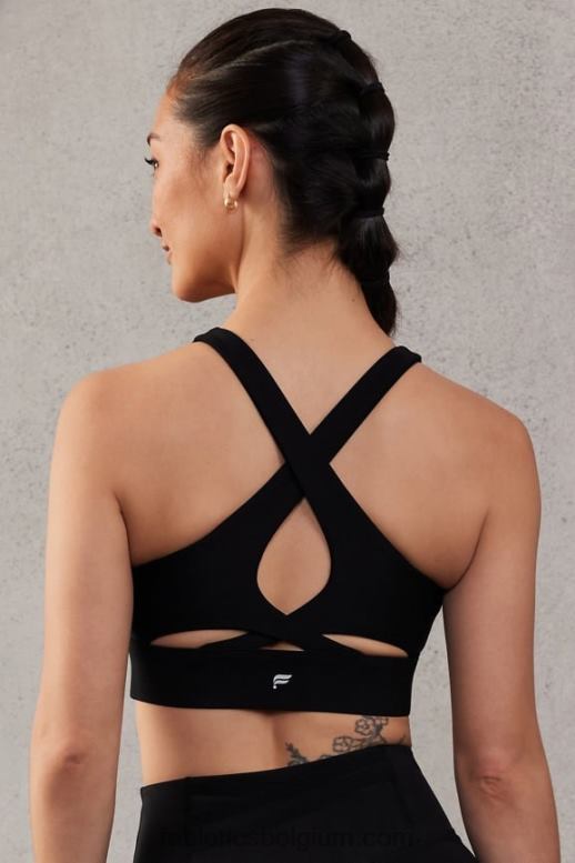 zwart vrouwen niet stuiterende sportbeha 89 Fabletics LH20J1336