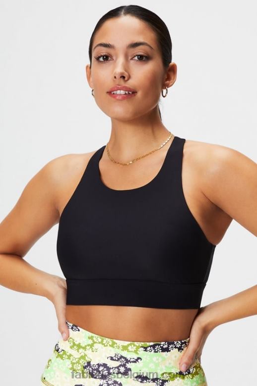 zwart vrouwen niet stuiterende sportbeha 89 Fabletics LH20J1336