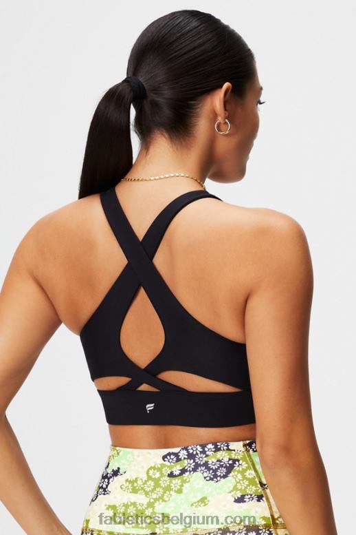 zwart vrouwen niet stuiterende sportbeha 89 Fabletics LH20J1336