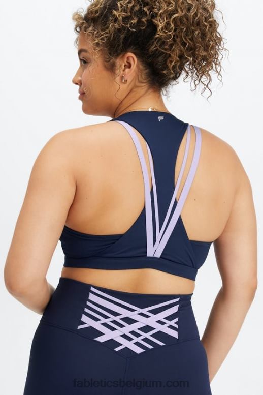 afgrond/blauw violet vrouwen boost medium impact sportbeha 121 Fabletics LH20J1790
