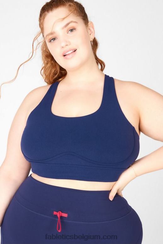 afgrond / vermiljoen vrouwen freya sculptknit sportbeha Fabletics LH20J1902