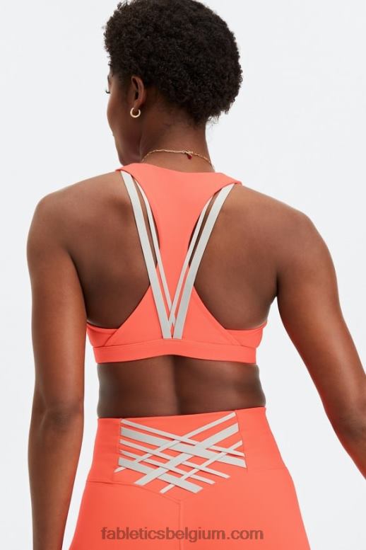 atomair/steengroeve grijs vrouwen boost medium impact sportbeha 123 Fabletics LH20J1798