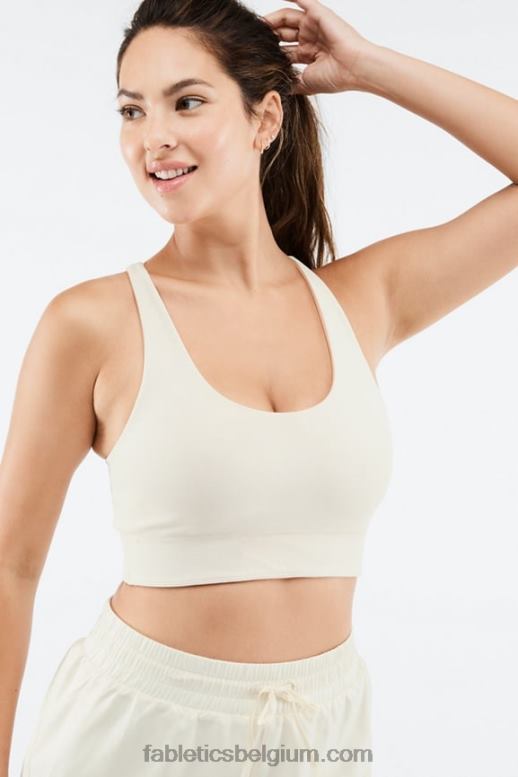 berkenhout/beton vrouwen simone sculptknit omkeerbare midi-bh Fabletics LH20J1861