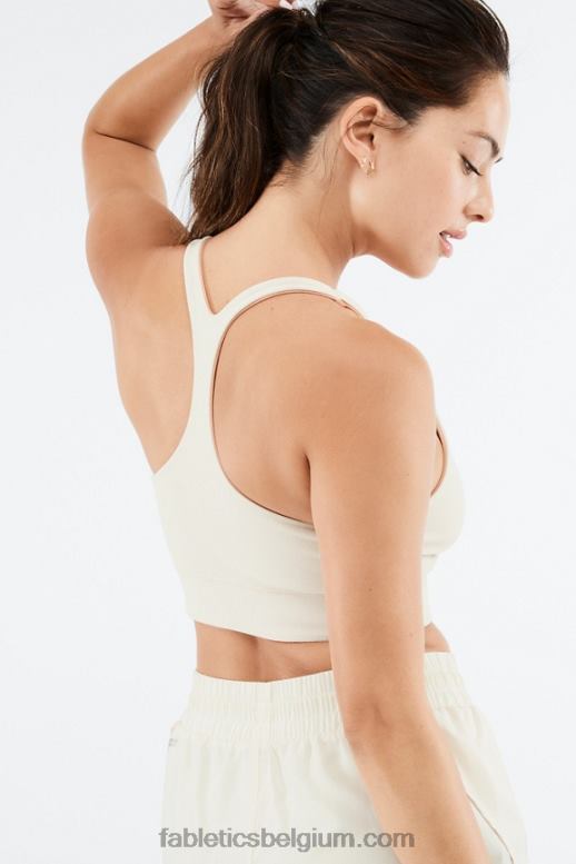 berkenhout/beton vrouwen simone sculptknit omkeerbare midi-bh Fabletics LH20J1861