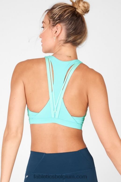 blauwe bel vrouwen boost medium impact sportbeha 126 Fabletics LH20J1814