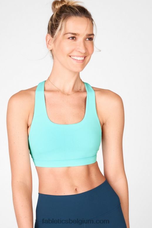 blauwe bel vrouwen boost medium impact sportbeha 126 Fabletics LH20J1814