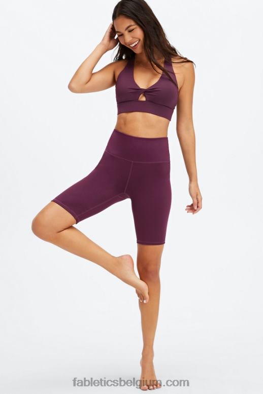 bordeaux vrouwen oasis twist sportbeha 107 Fabletics LH20J1713