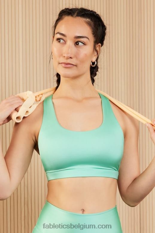 digitale getijdeglans/gesuikerde limoen vrouwen boost medium impact sportbeha 118 Fabletics LH20J1772
