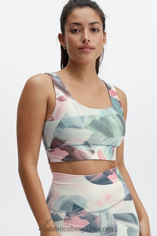 droomlandschap/regenwolk vrouwen Harlow omkeerbare medium impact sportbeha Fabletics LH20J1867