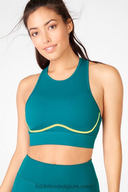 fjord/limonade vrouwen blare kruisrug medium impact sportbeha Fabletics LH20J1886