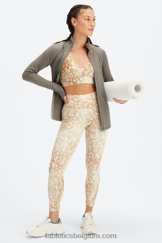 gevlekte hinde vrouwen oasis twist sportbeha 107 Fabletics LH20J1709