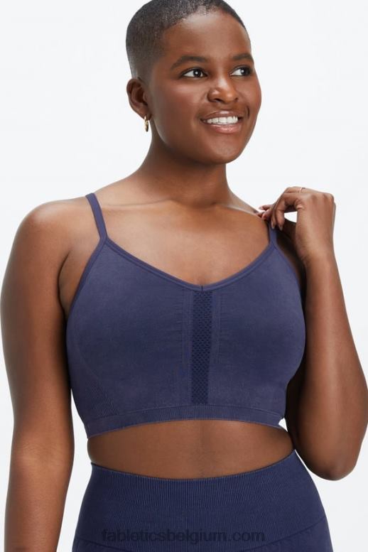 gewassen diepe marine vrouwen synchroniseer naadloze bralette Fabletics LH20J2818