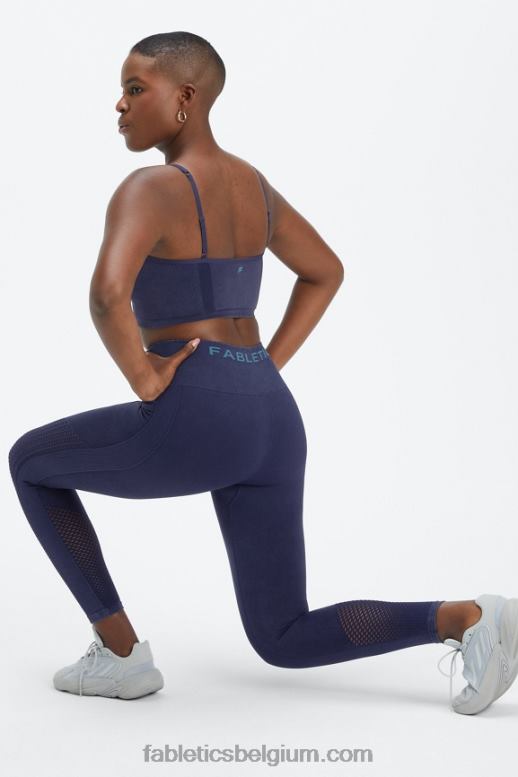 gewassen diepe marine vrouwen synchroniseer naadloze bralette Fabletics LH20J2818