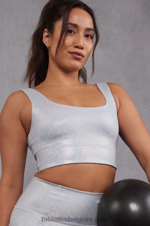 glitter hologram vrouwen Harlyn medium impact sportbeha Fabletics LH20J1847